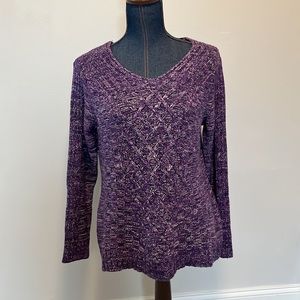 Coldwater creek size large purple pullover sweater